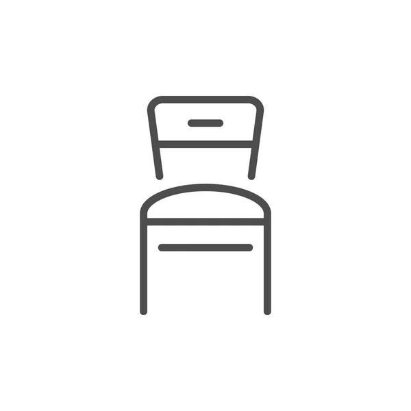 Krzesło linia ikona — Wektor stockowy