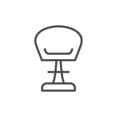 Modern sandalye satırı simgesi