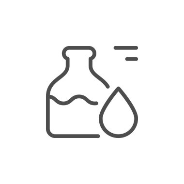 Şişe sıvı hatları simgesiyle