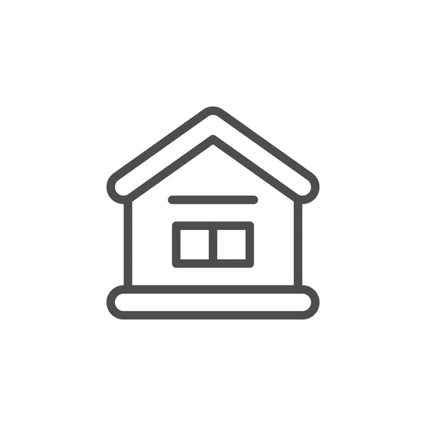 Ikone der Hauslinie — Stockvektor