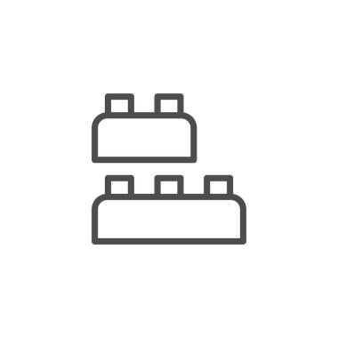 Yapı taşları oyuncak satırı simgesi