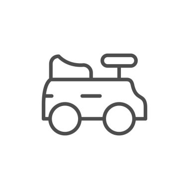 Çocuklar araba satırı simgesi