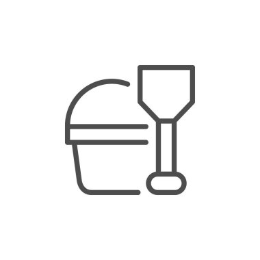 Oyuncak kum satırı simgesi için ayarla