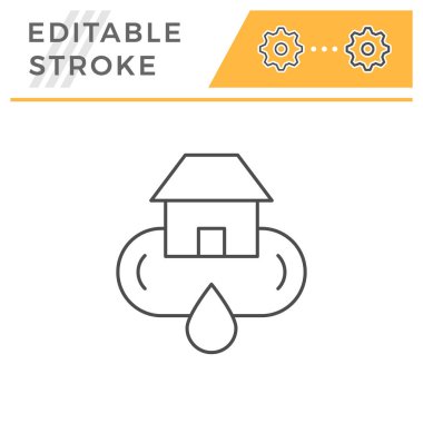 Ev su sistemi satırı simgesi