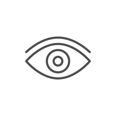 Göz çizgisi simgesi