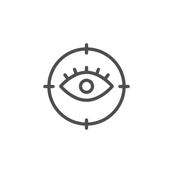 Ikona čáry oka — Stockový vektor