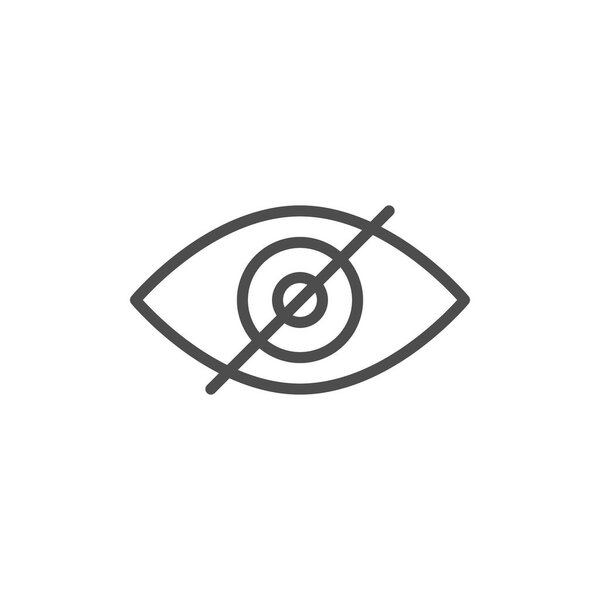 Значок линии невидимости
