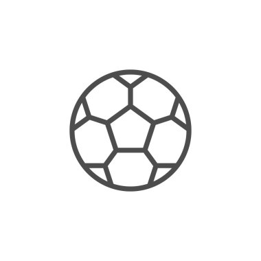 Futbol topu çizgisi simgesi