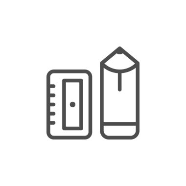 Kalem ve kalemtıraş satırı simgesi