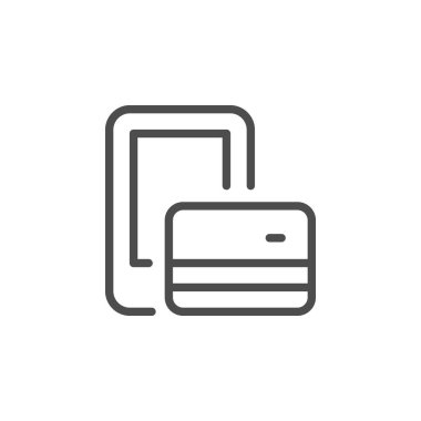 Hareket eden telefon ödeme satırı simgesi