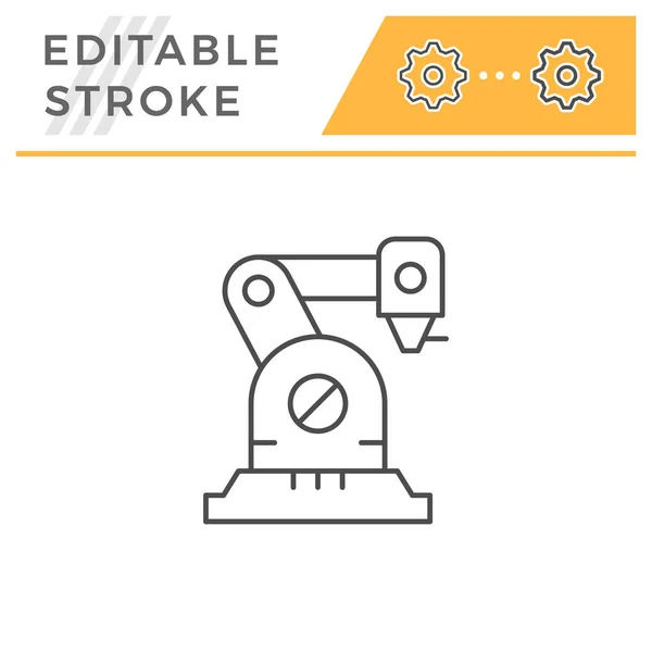 Roboterarmlinien-Symbol — Stockvektor