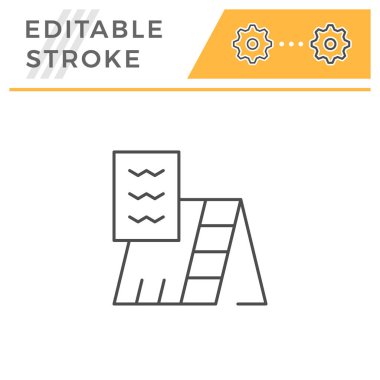 Çatı izolasyon satırı simgesi