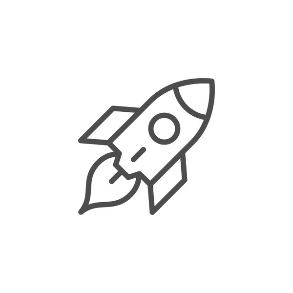 Icono de Rocket Line — Archivo Imágenes Vectoriales