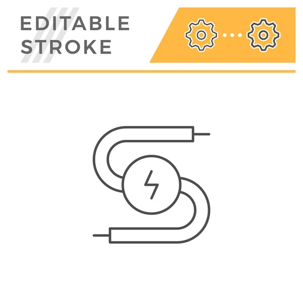 Symbolbild Stromleitung — Stockvektor