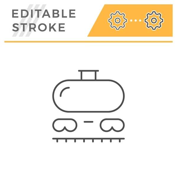 Demiryolu tankı hattı simgesi — Stok Vektör