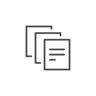 Belge kopyasını satırı simgesi