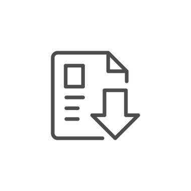 Belge satırı simgesi indir