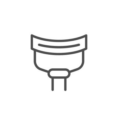 Kirpik kıvırıcı satırı simgesi