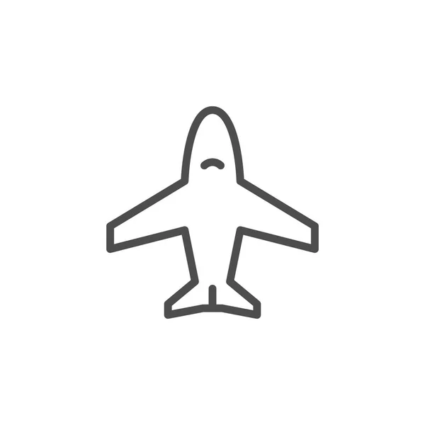 Ikona čáry letadlo — Stockový vektor