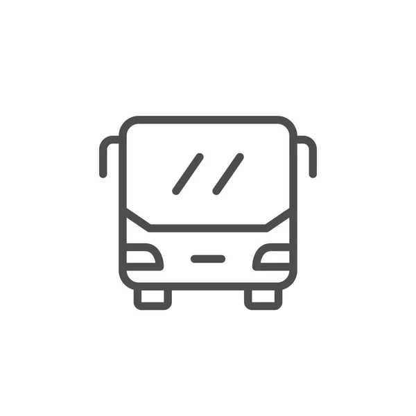 Icono de línea autobús — Archivo Imágenes Vectoriales