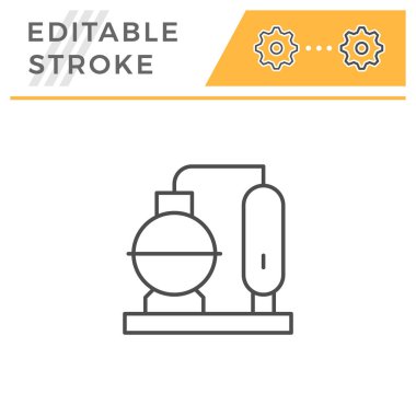 Rafineri tesisi satırı simgesi