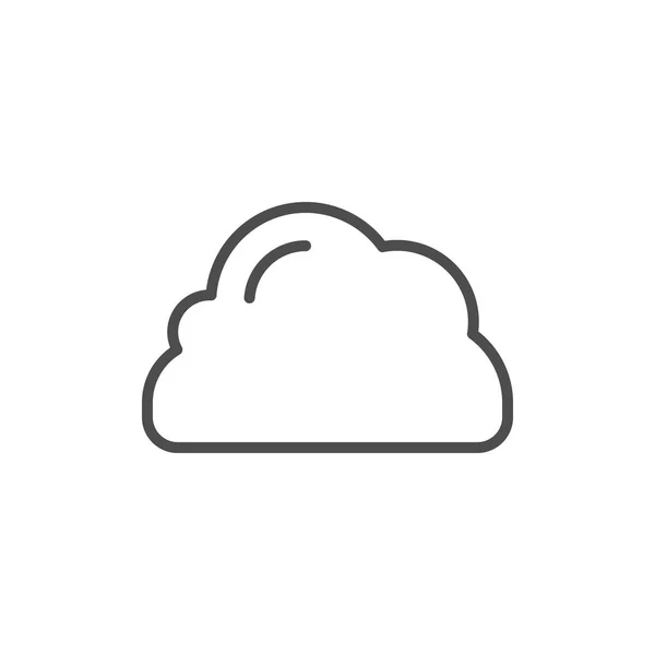 Значок Cloud line — стоковый вектор