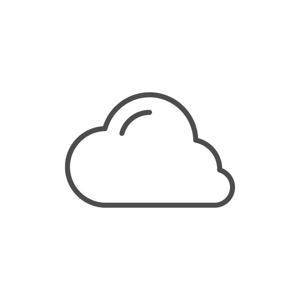 Ícone de linha de nuvem —  Vetores de Stock