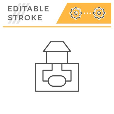 Kanalizasyon sistemi satırı simgesi