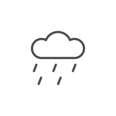 Yağıyor yağmur satırı simgesi