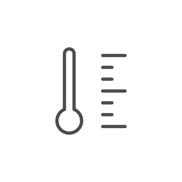 Temperature line icon — Stock Vector