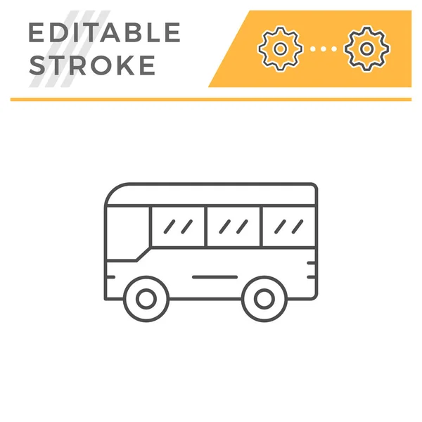 Otobüs satırı simgesi — Stok Vektör