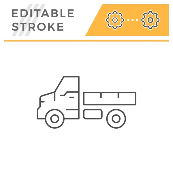 Kargo kamyonu satırı simgesi — Stok Vektör