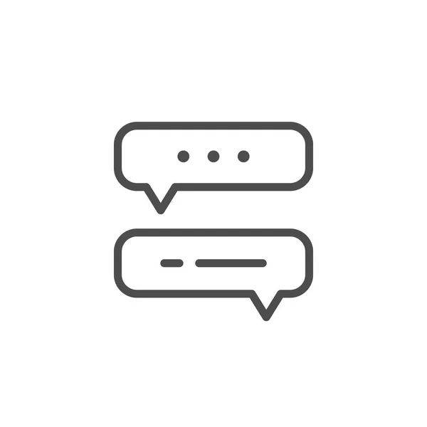 Dialog line icon — Stock Vector