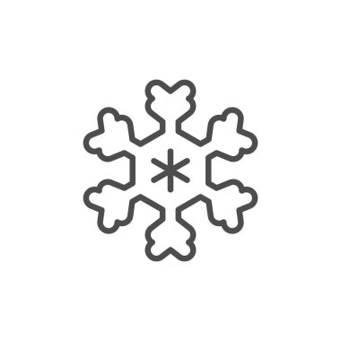 Kar Tanesi çizgi simgesi