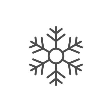 Kar Tanesi çizgi simgesi