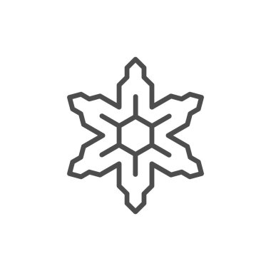 Kar Tanesi çizgi simgesi