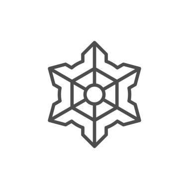 Kar Tanesi çizgi simgesi