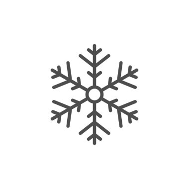 Kar Tanesi çizgi simgesi