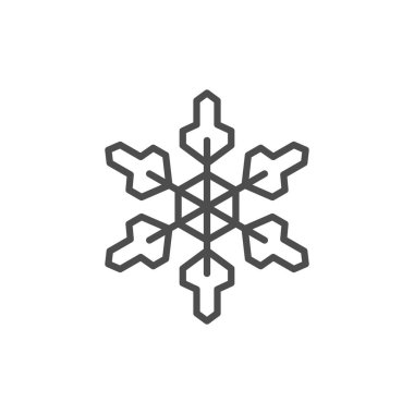 Kar Tanesi çizgi simgesi