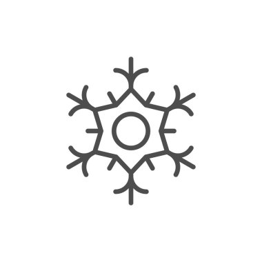 Kar Tanesi çizgi simgesi