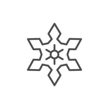 Kar Tanesi çizgi simgesi