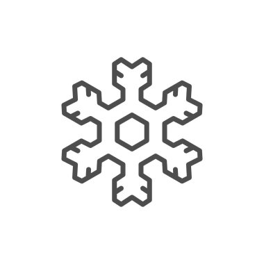 Kar Tanesi çizgi simgesi