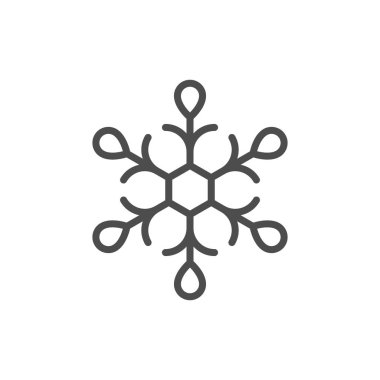 Kar Tanesi çizgi simgesi