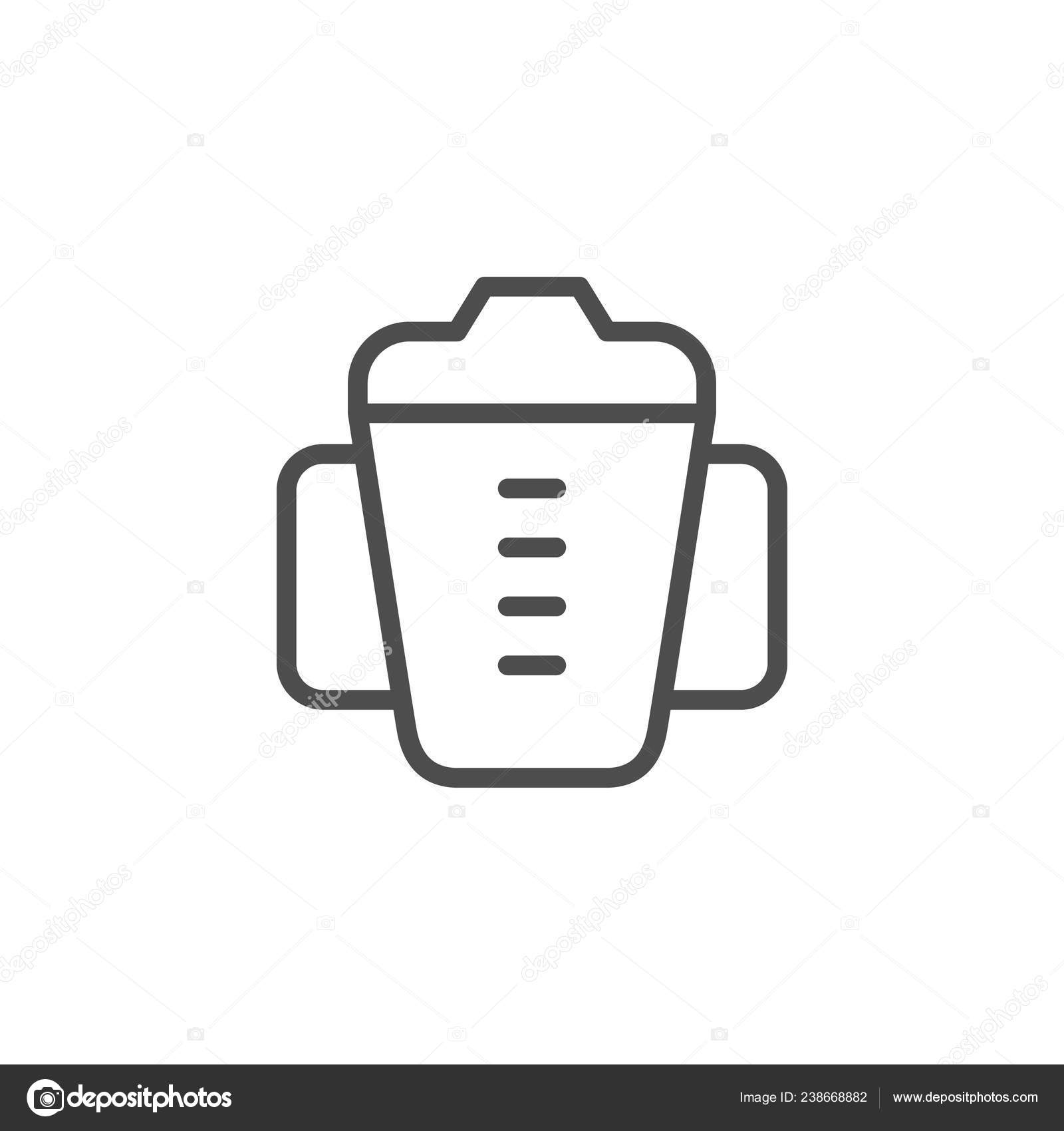 Icone De Ligne De Tasse De Bebe Image Vectorielle Par Motorama C Illustration Icone De Ligne De Tasse De Bebe Image Vectorielle Par Motorama C Illustration