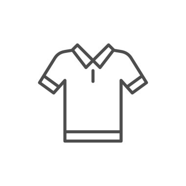 Polo t-shirt satırı simgesi