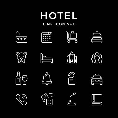 Hotel set satırında simgeleri