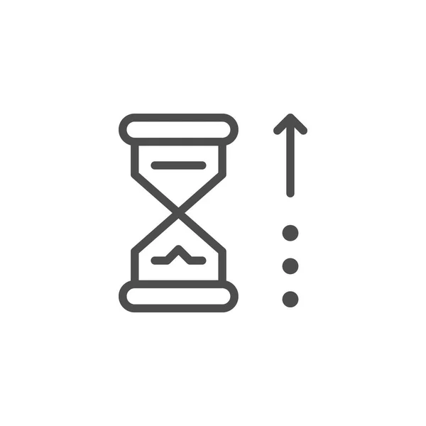 대기 시간 라인 아이콘 — 스톡 벡터