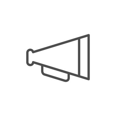 Retro megafon satırı simgesi