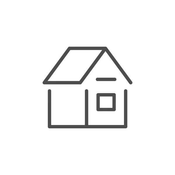 Icona della linea di casa — Vettoriale Stock