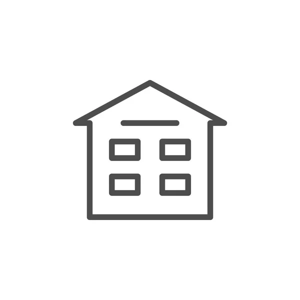 Wohnhauszeile Symbol — Stockvektor